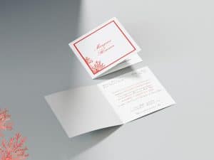 Création faire part bourgogne par SO'COM&CO - conception d'un faire-part de mariage classique